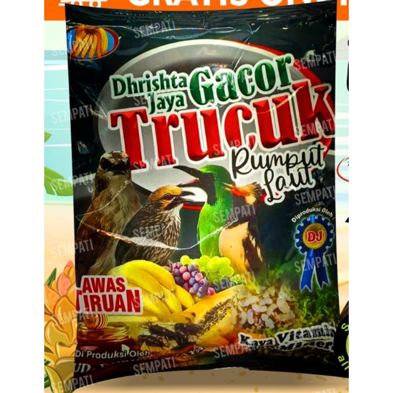 Trucuk Gacor Pakan Trucuk Kutilang Rumput Laut