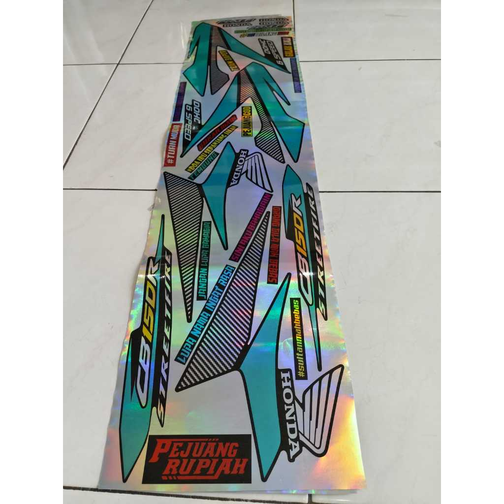 Stiker Striping honda cb old 2014 hologram