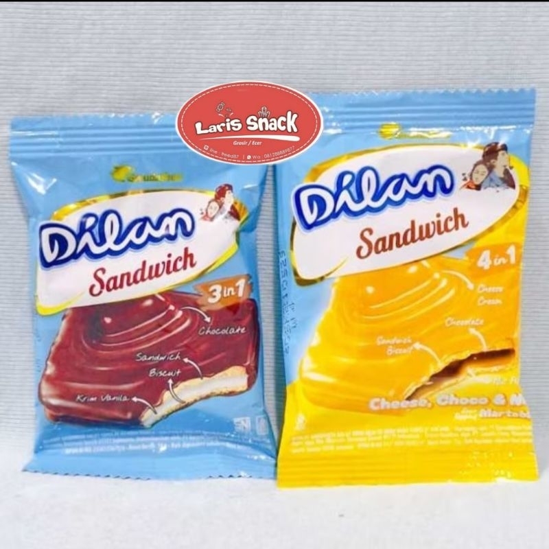 

Dilan Chocolate Sandwich/Biskuit All Varian isi 20 pcs