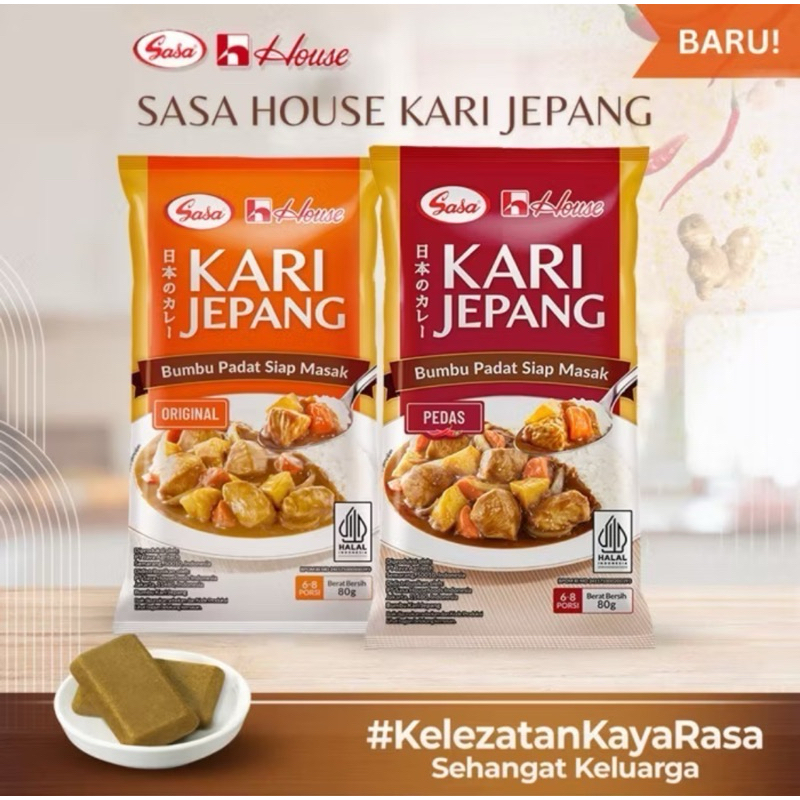 

Sasa House Kari Jepang Original & Pedas 80gr - Japanese Curry Roux