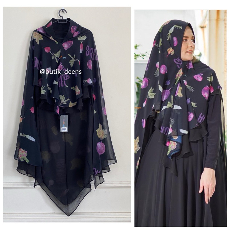 Khimar sisesa black