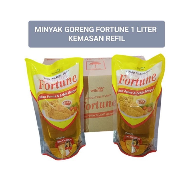 

Minyak goreng fortune refill 1 liter