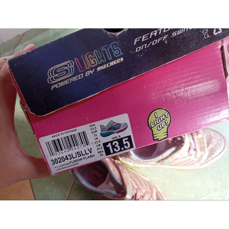 preloved Skechers lights girls