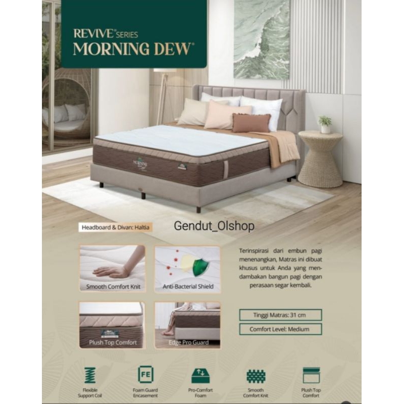 (Khusus Wilayah Kota Palembang) SpringBed PROCELLA REVIVE SERIES MORNING DEW, Matras Procella Mornin