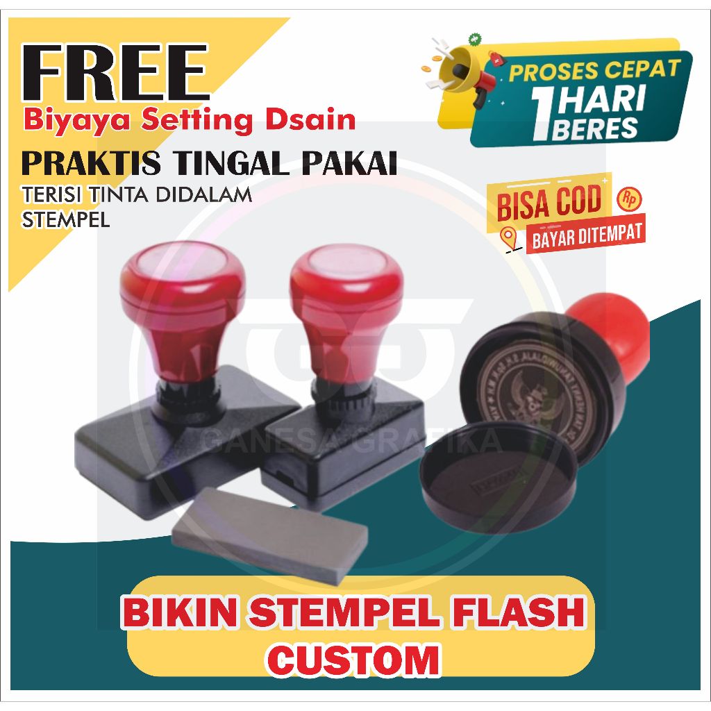 

Zyd STEMPEL CUSTOM FREE DSAIN SUDAH TERISI TINTA stempel custom logo stempel logo cap toko stempel