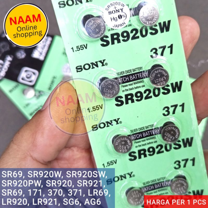 BATERAI 920 SR920SW SR920 921 371 370 LR69 LR920 LR921 SR69 - BATTERY SR69 L920W SR920SW SR920PW SR9