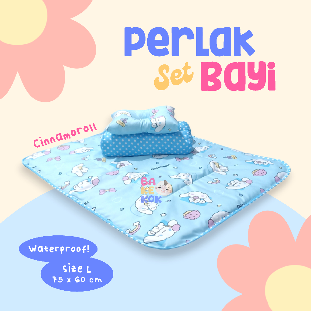 Perlak Bayi Set Waterproof Alas Ompol Bolak Balik