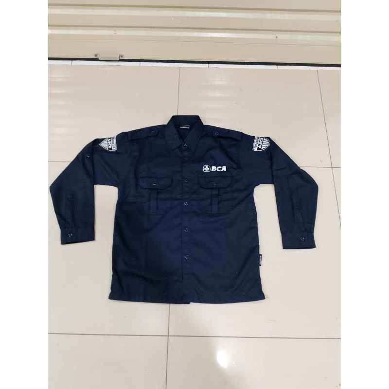 kemeja kerja baju pdh seragam kerja bank bca full bordir free bordir nama