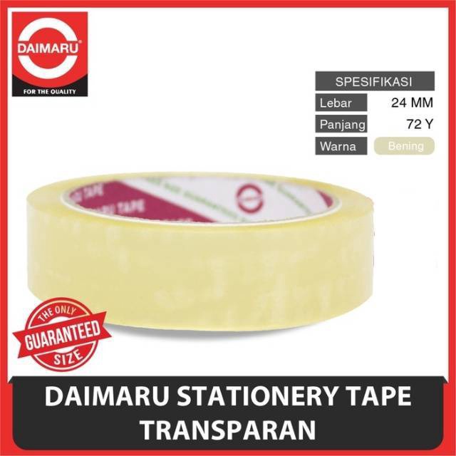 

Promo Flash Sale Selotip Daimaru 1 inch x 72 yard Lakban Daimaru 24 mm x 72 yard A49