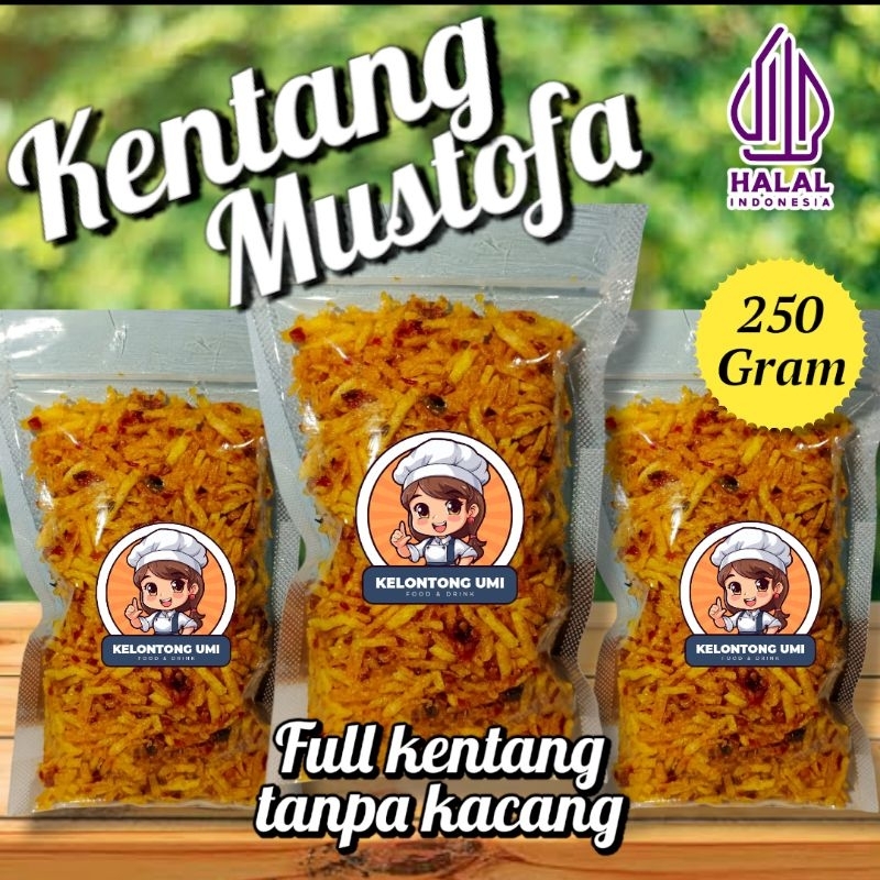 

Termurah!! Kentang Mustofa Fresh Pedas Gurih 250gr