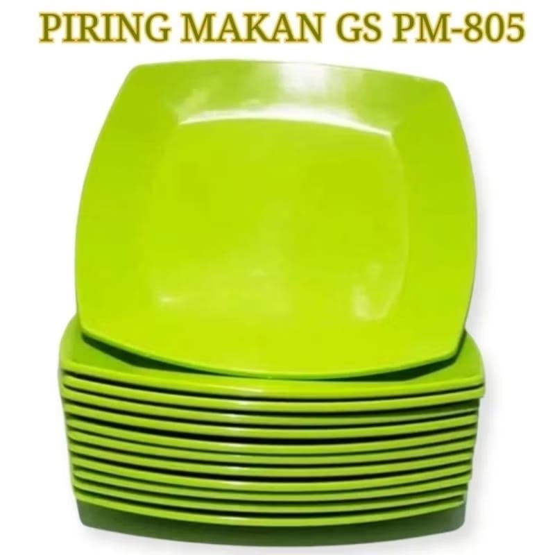 piring besar segi 4/piring Ikan Golden sunkist