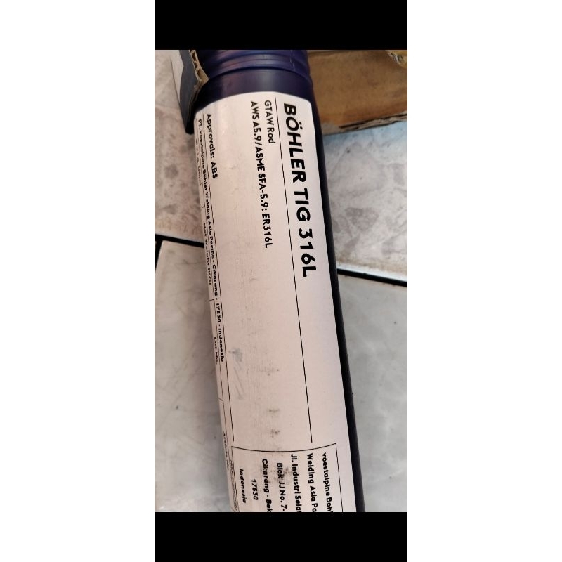 KAWAT LAS BOHLER TIG 316L Size.1.6MM STAINLESS ER316L