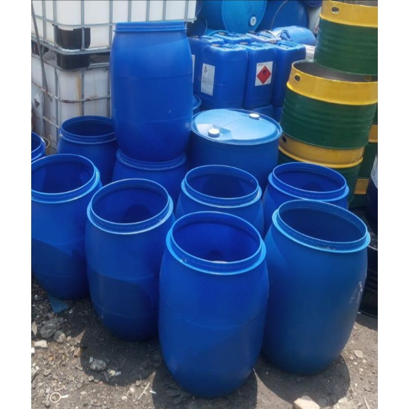 tong plastik 120 liter/gentong/ wadah pakan ternak/tong air/tandon air 120 liter/jembung