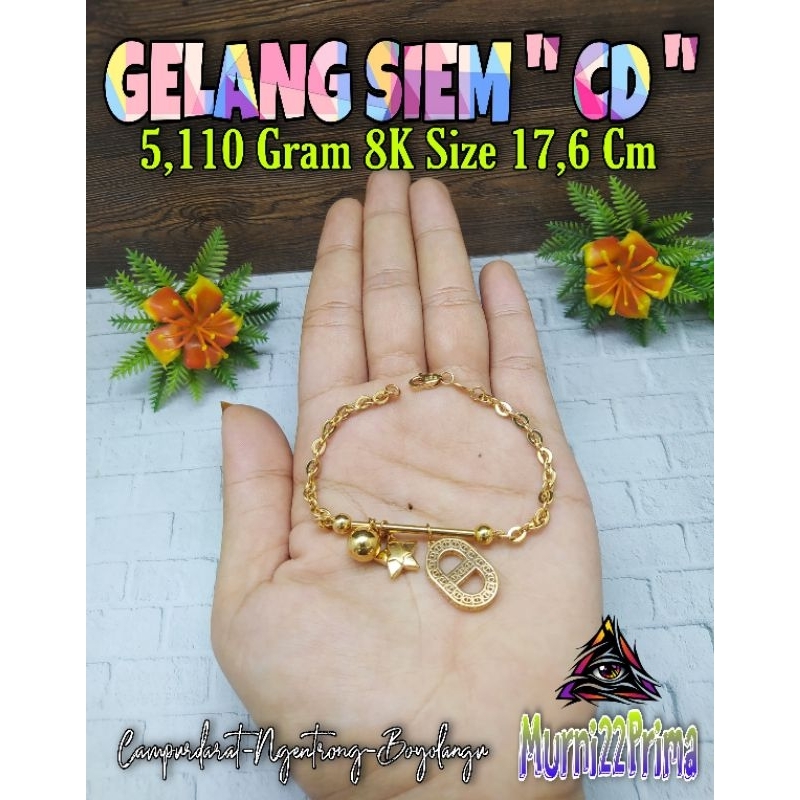 GELANG SIEM " CD " EMAS ASLI