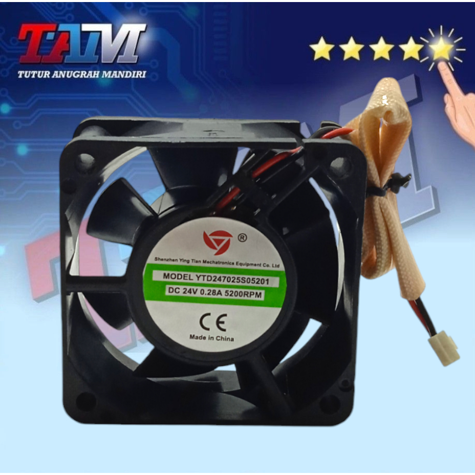 KIPAS 24V 6CM DC BRUSHLESS  KIPAS 24V 6CM 24V DC 6X6X2.5cm