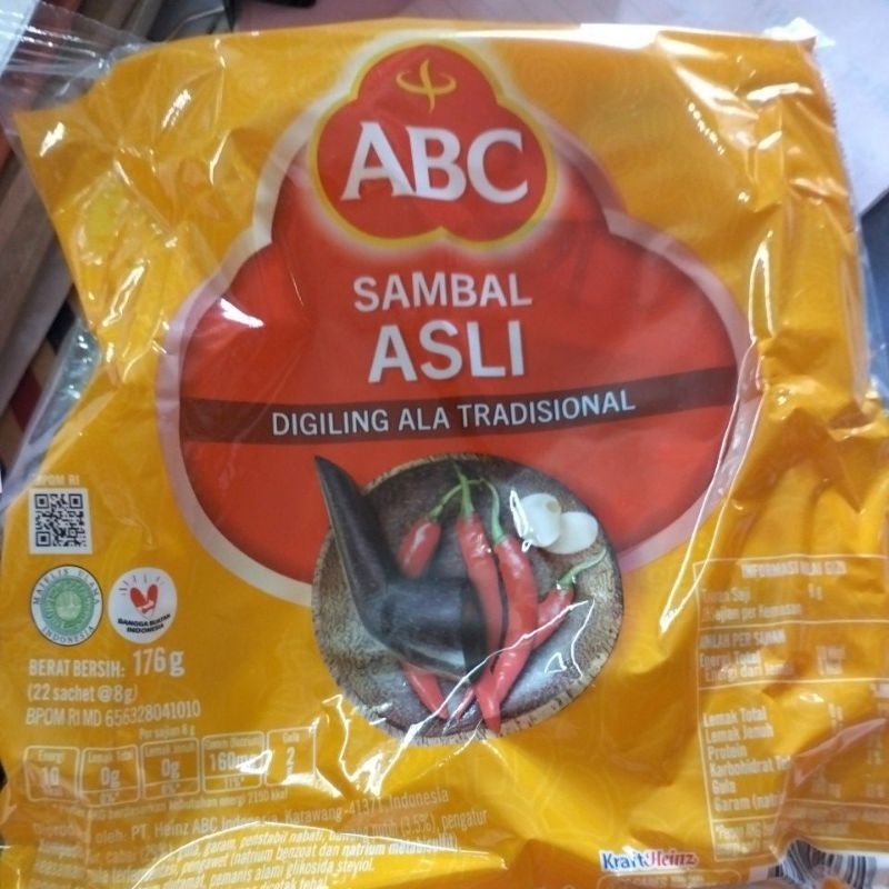 

ABC Saos Sambal Asli sachet (22pcs)