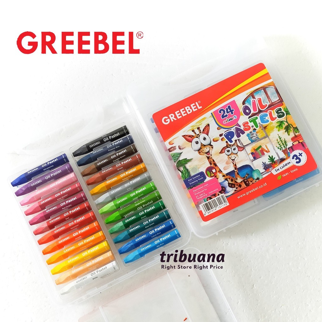 

OIL PASTEL GREEBEL 24 WARNA / CRAYON ISI 24