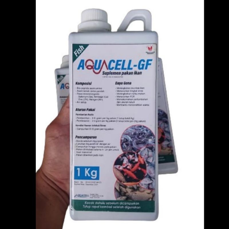AQUACELL GF suplemen ikan ( bibis pakan)
