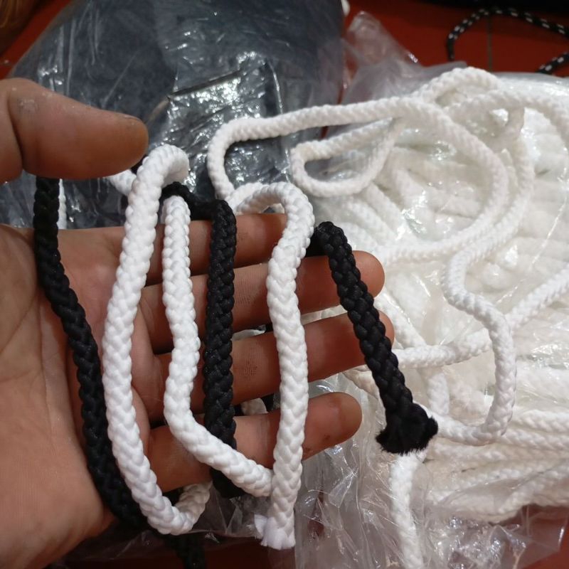 

TALI KEPANG POLIESTER 6MM TALI CELANA KOLOR METERAN tali tas serut kepang / tali celana olahraga