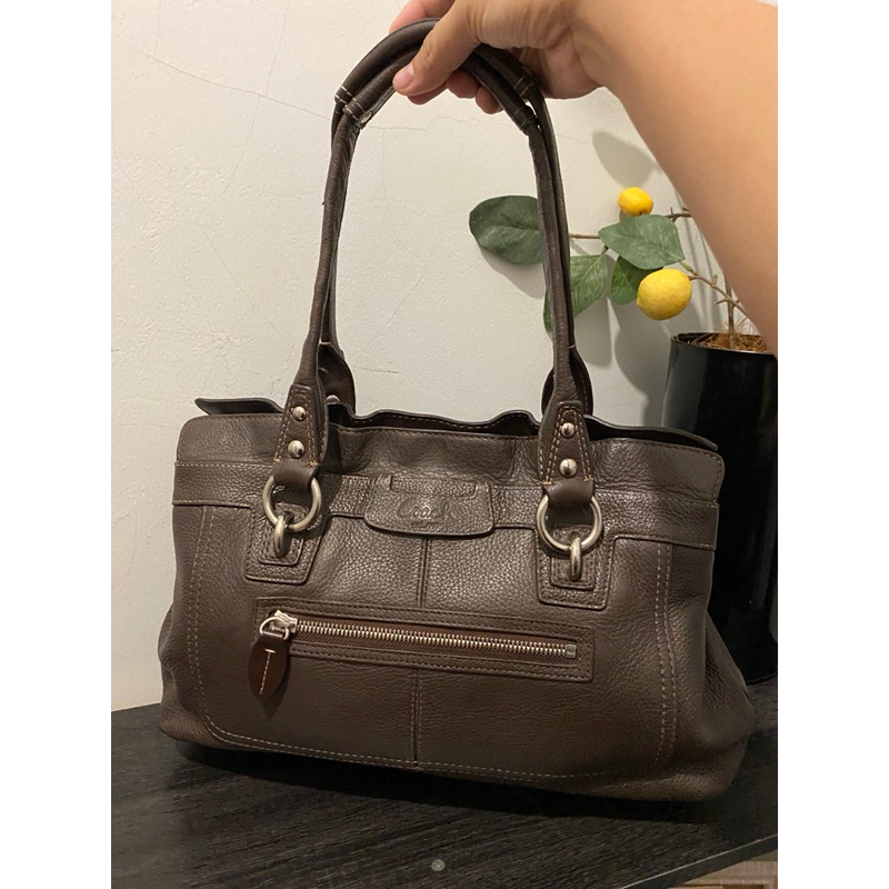 Coach Penelope Brown Shoulder Bag Full Leather