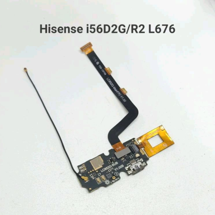 Papan PCB konektor Cas Andromax R2 I56D2G / L676  Original Copotan kumplit