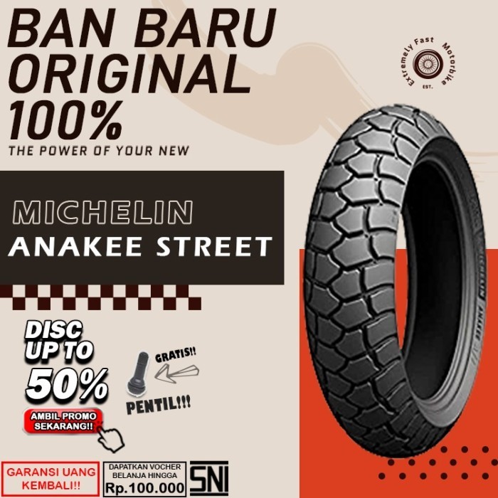 Ban Motor Matic Tubeless Michelin Anakee Street Ring 14 Ban Motor Beat Vario Tubles Sepasang Ring 14