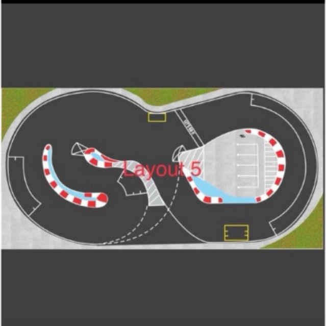 Track RC Drift 1/43 1/32 1/28 1/24 1/18 Mini RC Drift Layout 5-6