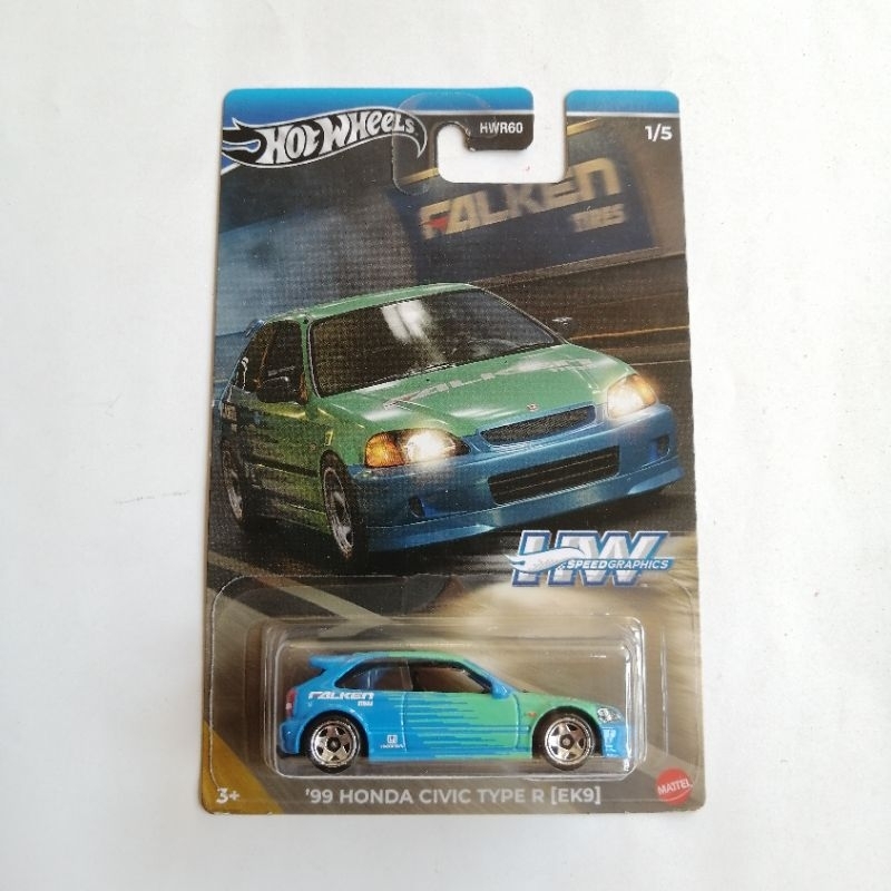 Hot Wheels '99 Honda Civic Type R (EK9) Falken - HW Speed Graphics