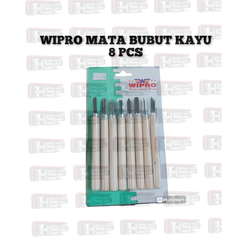 WIPRO MATA BUBUT KAYU ISI 8 PCS