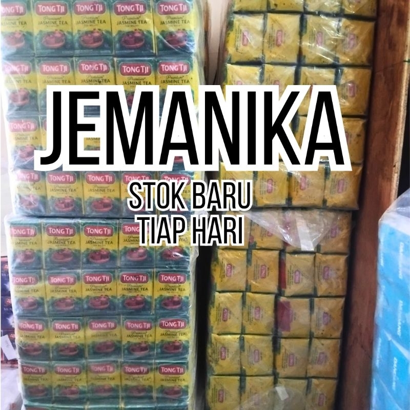 

[TANPA GELAS] Teh Tong Tji Premium Jasmine Tea 40 GR X 10 PCS Teh Tubruk Wedangan Solo Es Teh Viral