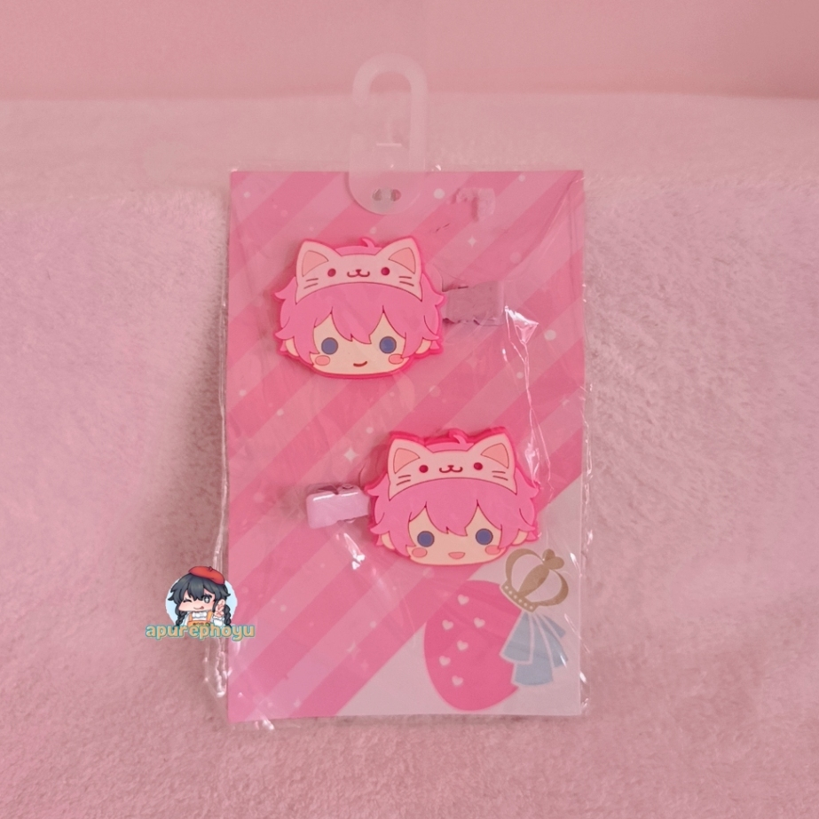 Jepit Aksesoris Rambut Sutopuri Strawberry Prince Satomi Rubber Bangs Clip Hair Accessories