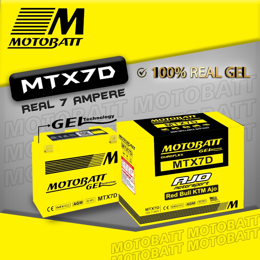 AKI HONDA TIGER / TIGER REVO  MOTOBATT MTX7D - 12V7AH ORIGINAL