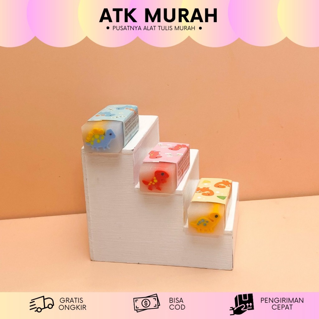 

PENGHAPUS KOTAK MINI MOTIF DINOSAURUS ER-1500 ERASER HAPUSAN LUCU IMUT KADO UNIK COD