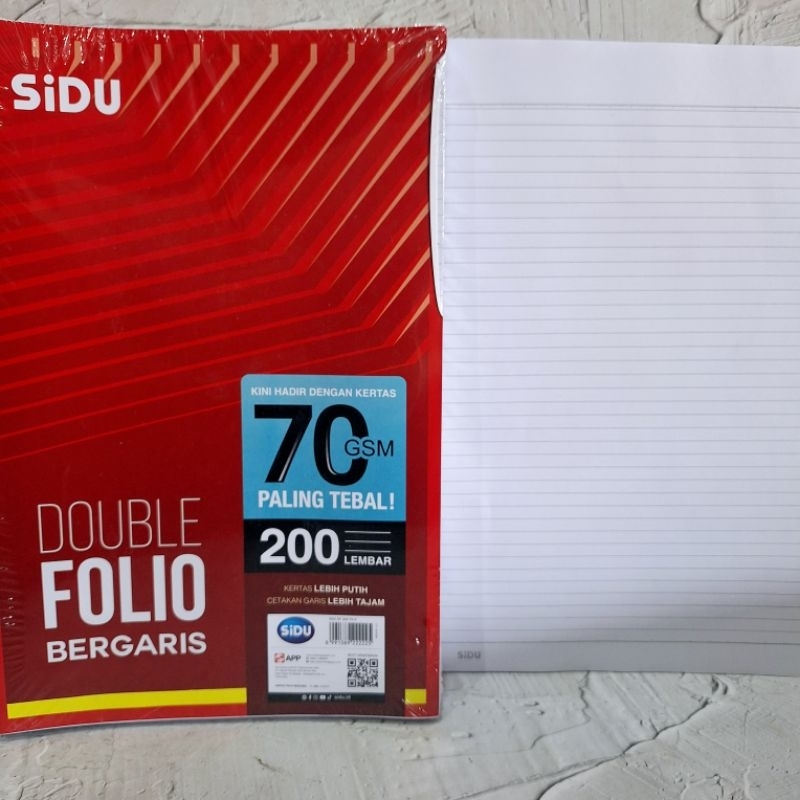 

Double Folio Sidu 200 Lembar khusus instant/sameday JunDW