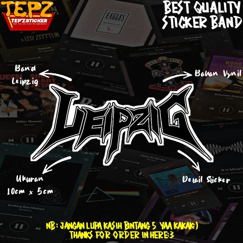 STIKER STICKER (BAND LEIPZIG) STIKER BAND|STIKER METAL|STIKER TUMBLR|STIKER AESTHETIC