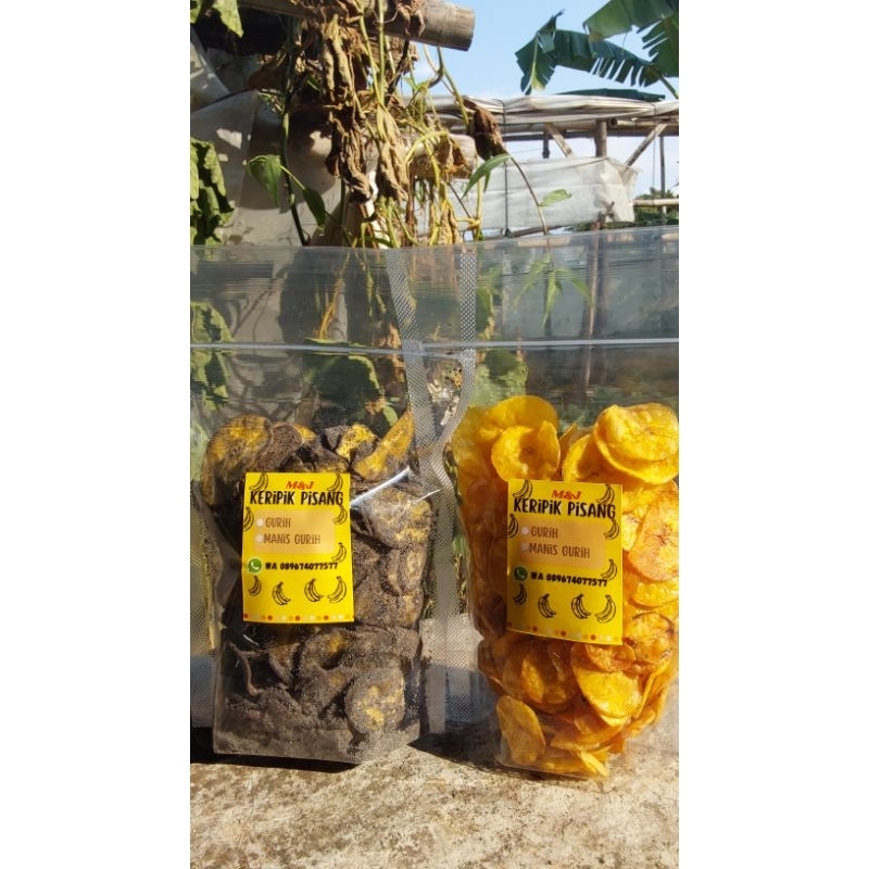 

keripik pisang coklat dan karamel