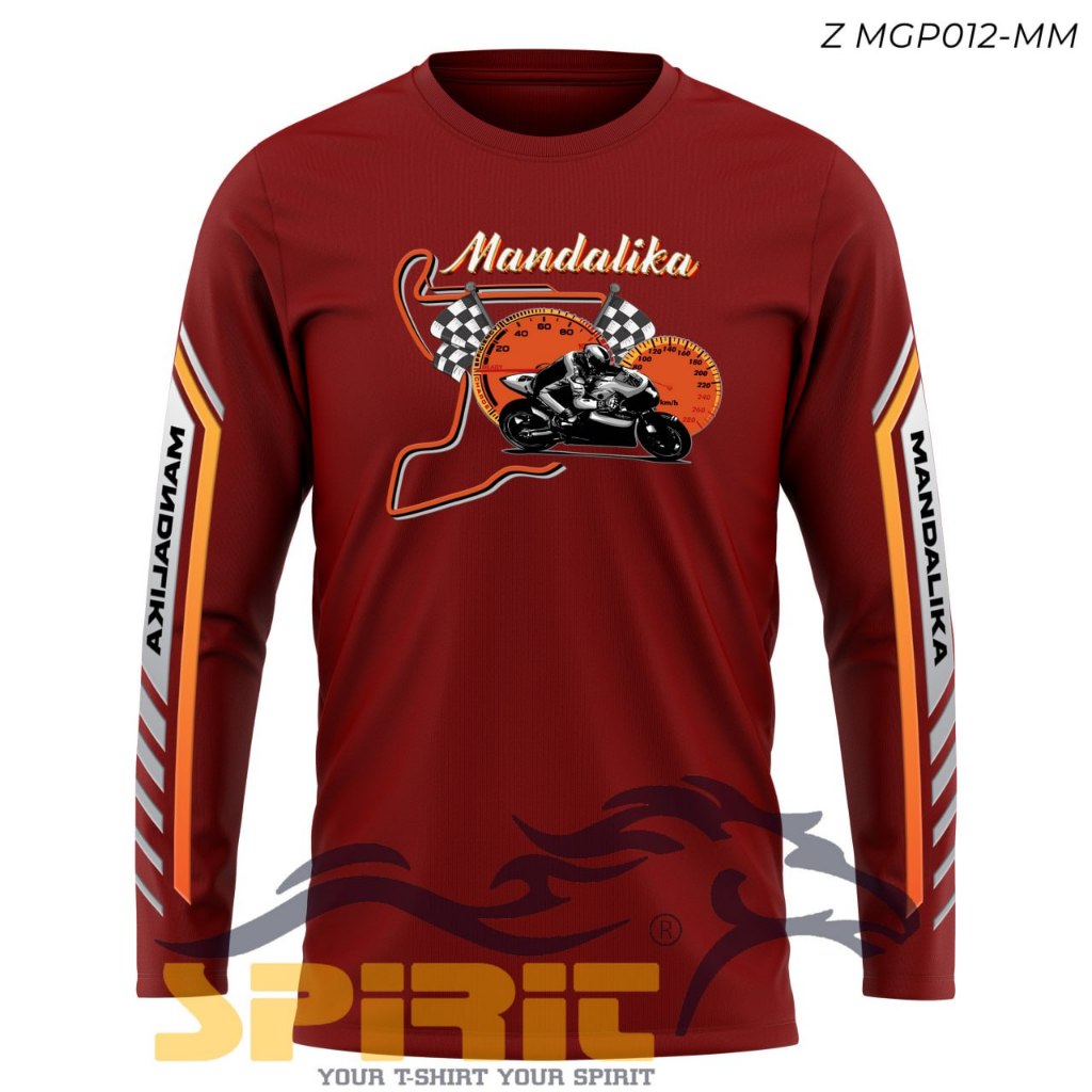 T Shirt Kaos Motogp 2024 kaos Mandalika Lombok Sirkuit Racing Team Indonesia Baju Mandalika Balap Ci