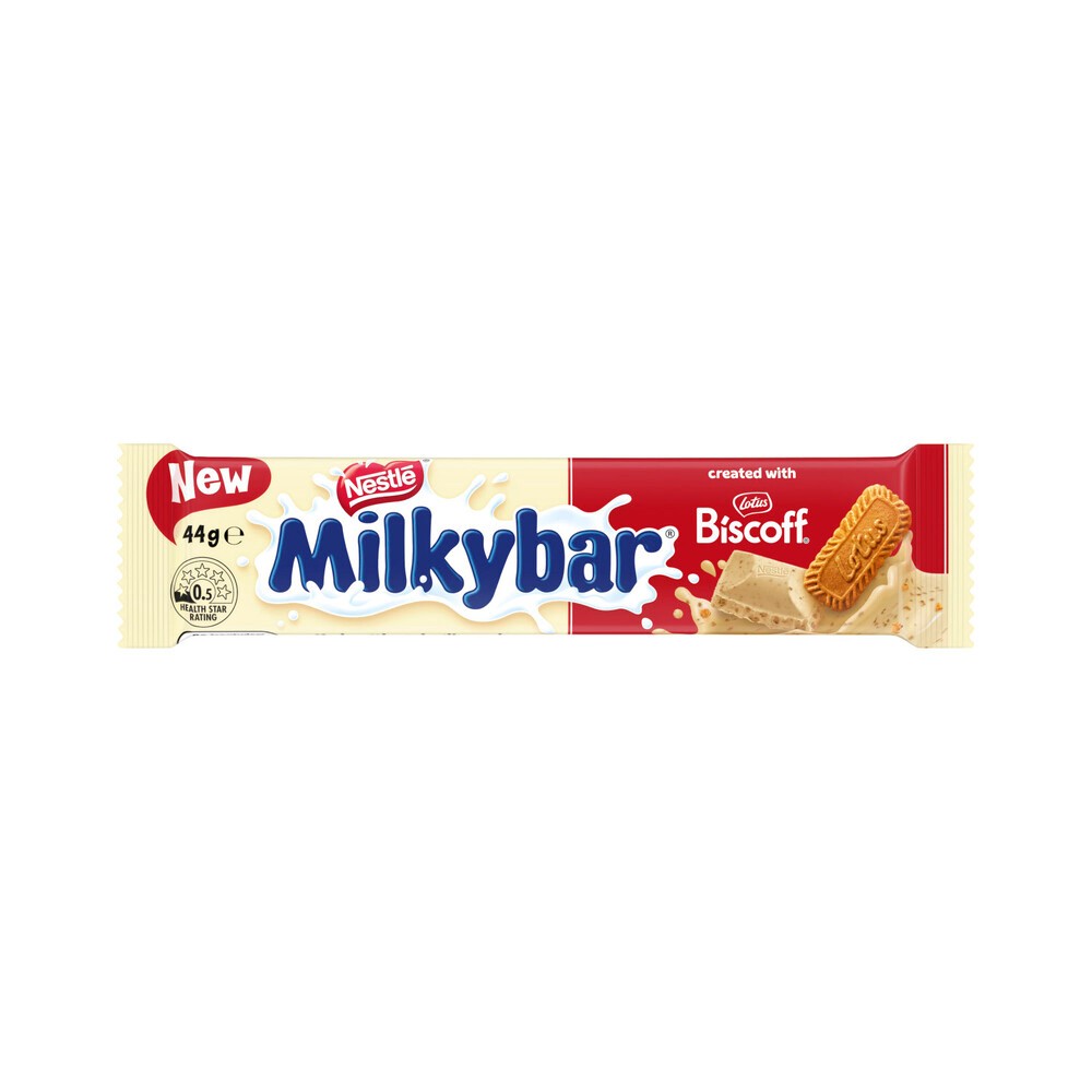 

Nestle Milkybar Chocolate Biscoff Bar | 44g Australia