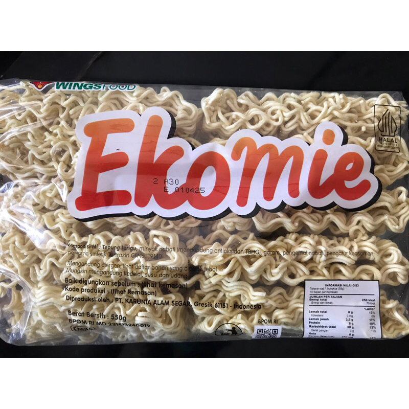 

Ekomie Pack 550g