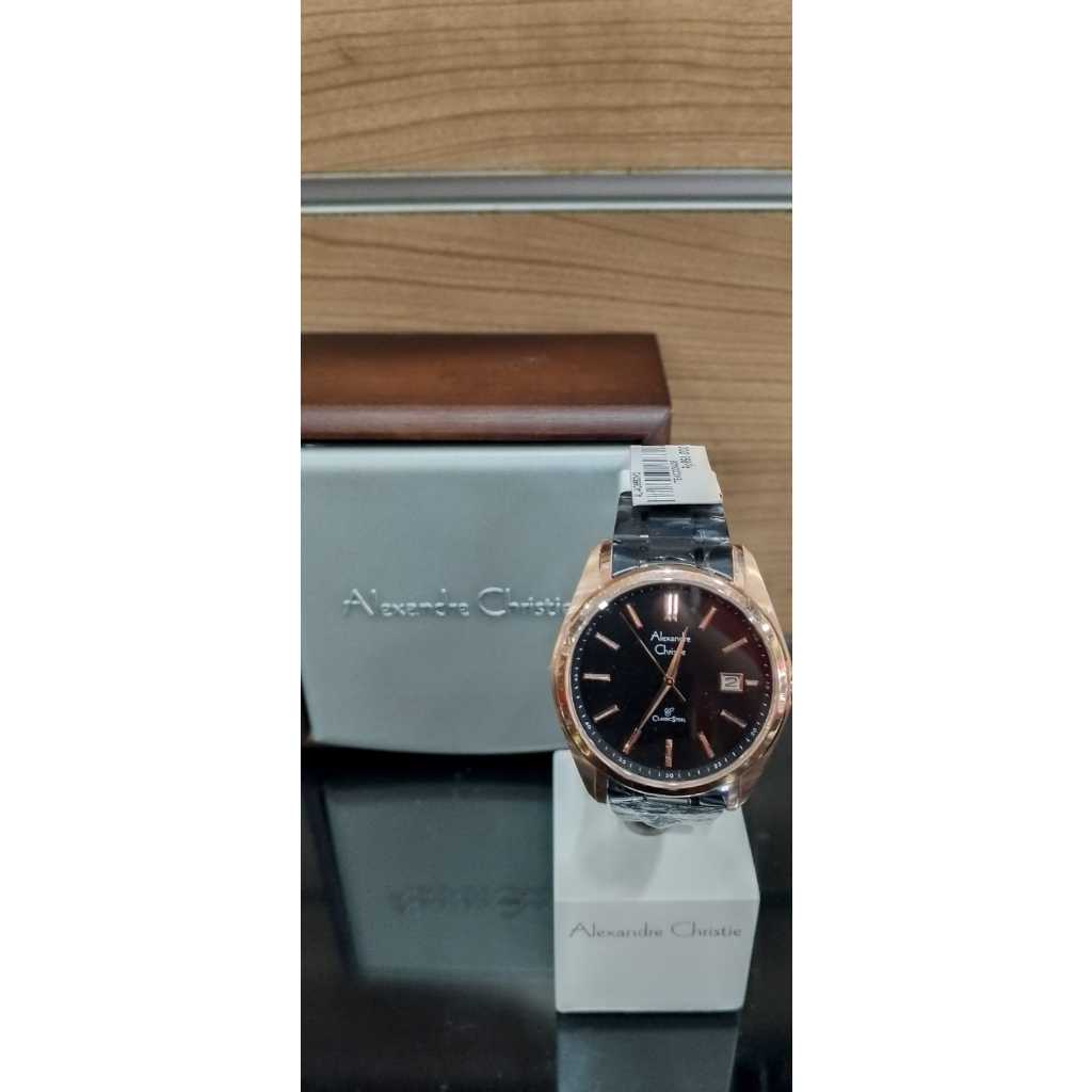 Jam tangan Pria Alexandre Christie original AC8660MD / Jam tangan cowok stainless steel / Jam tangan