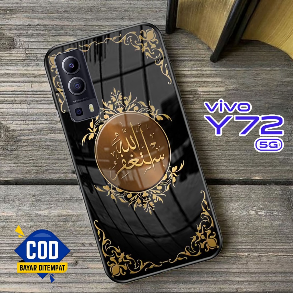 Softcase Kaca VIVO Y72 (5G) - Case Handphone VIVO Y72 (5G) [T50].