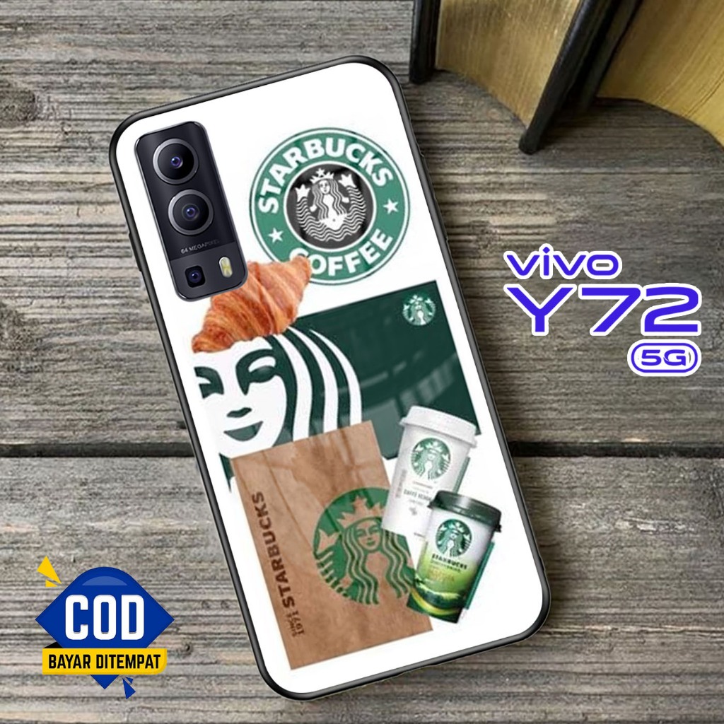 Softcase Kaca VIVO Y72 (5G) - Case Handphone VIVO Y72 (5G) [T52].
