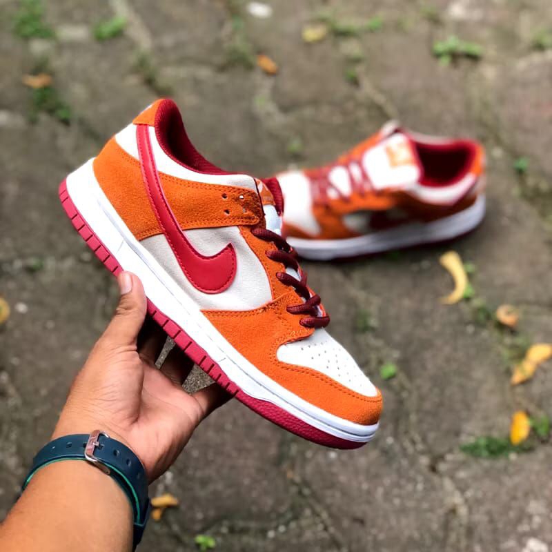 NIKE SB DUNK LOW PRO DARK RUSSET ORANGE ORIGINAL QUALITY