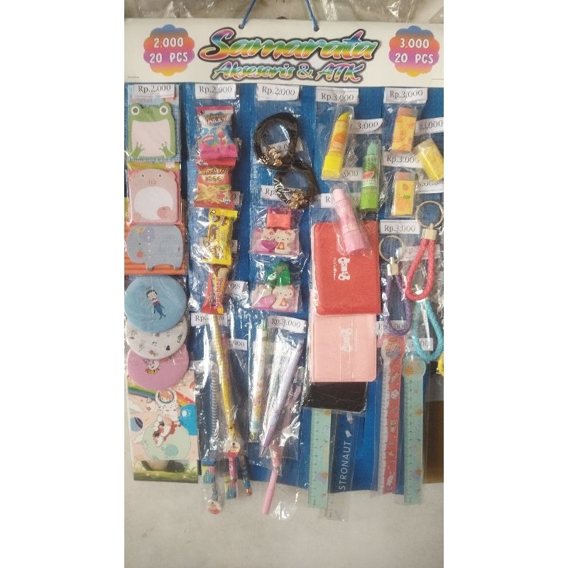 

GROSIR ALAT TULIS / ATK RENTENG / RENCENG SERBA(2000) 20 PCS DAN (3000) 20 PCS TOTAL 40 PCS