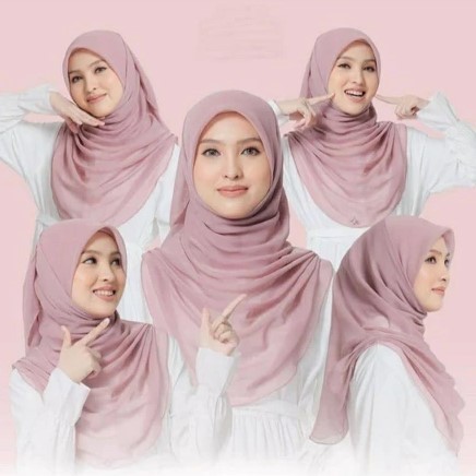 BAWAL CURVE HIJAB CURVE MALAYSIA SEGI EMPAT OVAL POLLYCOTTON