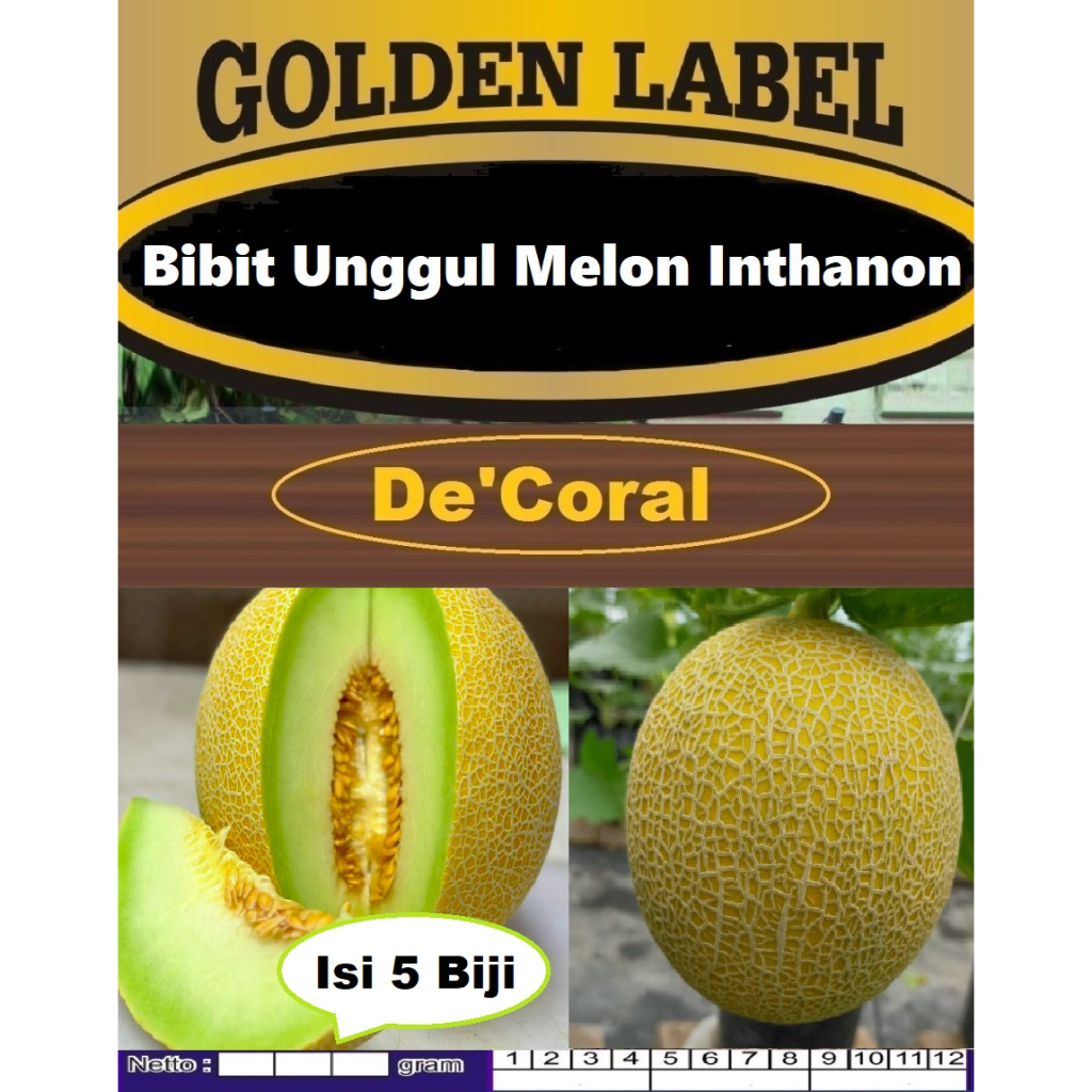 Bibit Unggul Melon Inthanon | Biji Bibit Melon Intanon | Biji Benih Melon Inthanon