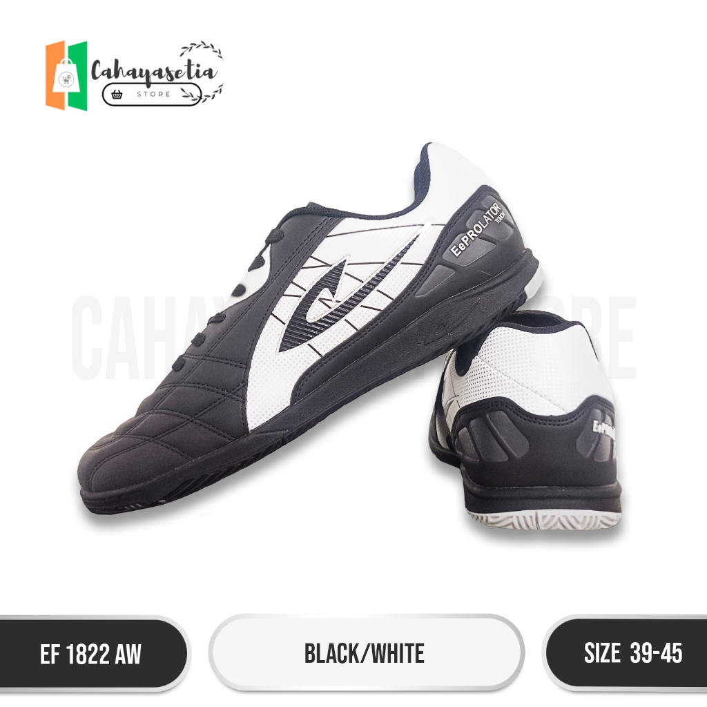 Sepatu Futsal Eepro EF 1822 AW (BLACK WHITE)