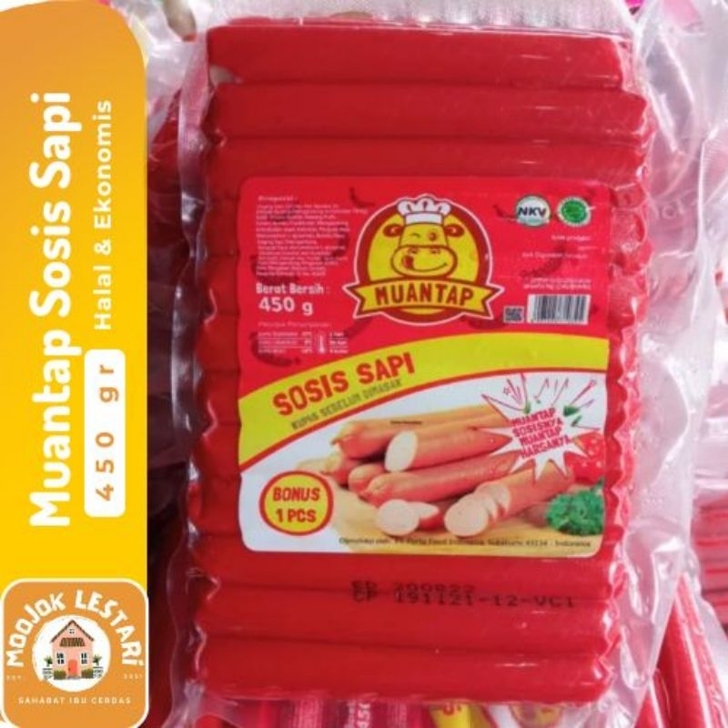 

MUANTAP Sosis Sapi 450gr Goreng dengan Kulit Merah Halal Enak