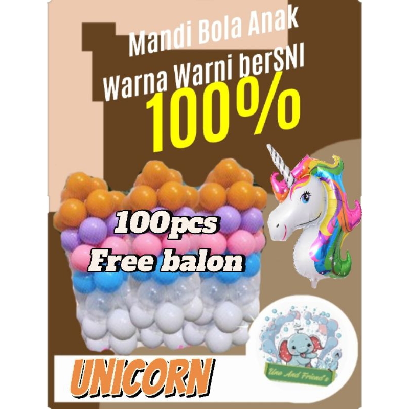 Mandi Bola Anak Warna Unicorn