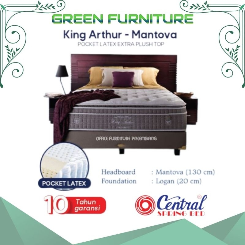 springbed matras central KING ARTHUR HB MANTOVA matras kasur spring bed pocket spring latex